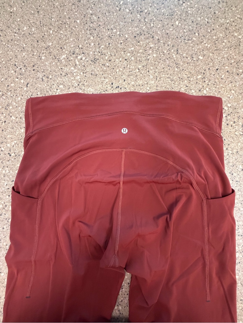 lululemon athletica Women's Rust Leggings with Side Pockets